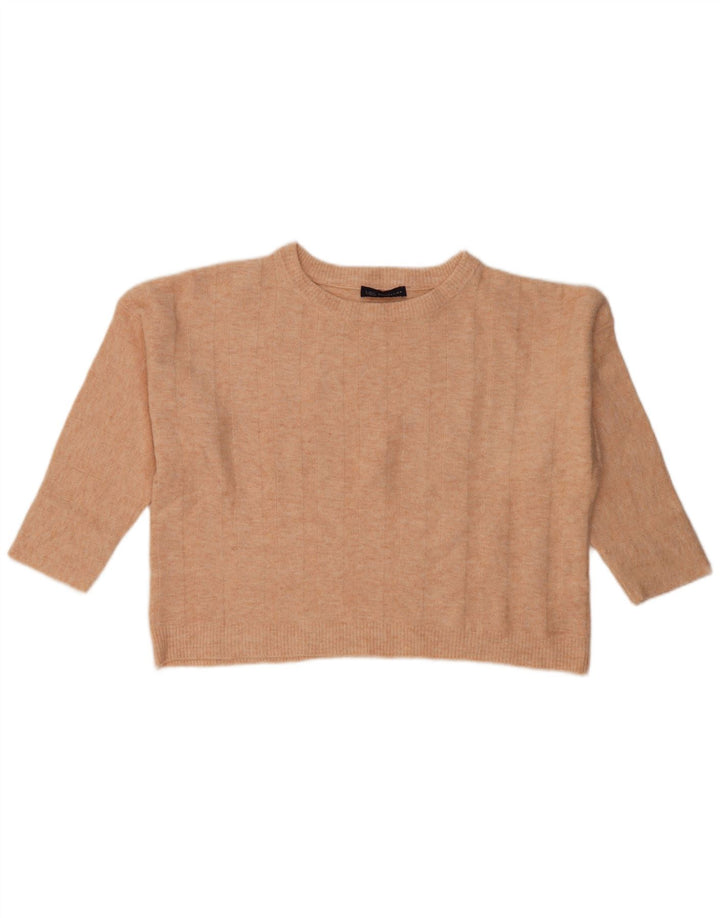 Maglione girocollo corto da donna Marks & Spencer UK 14 Rosa medio
