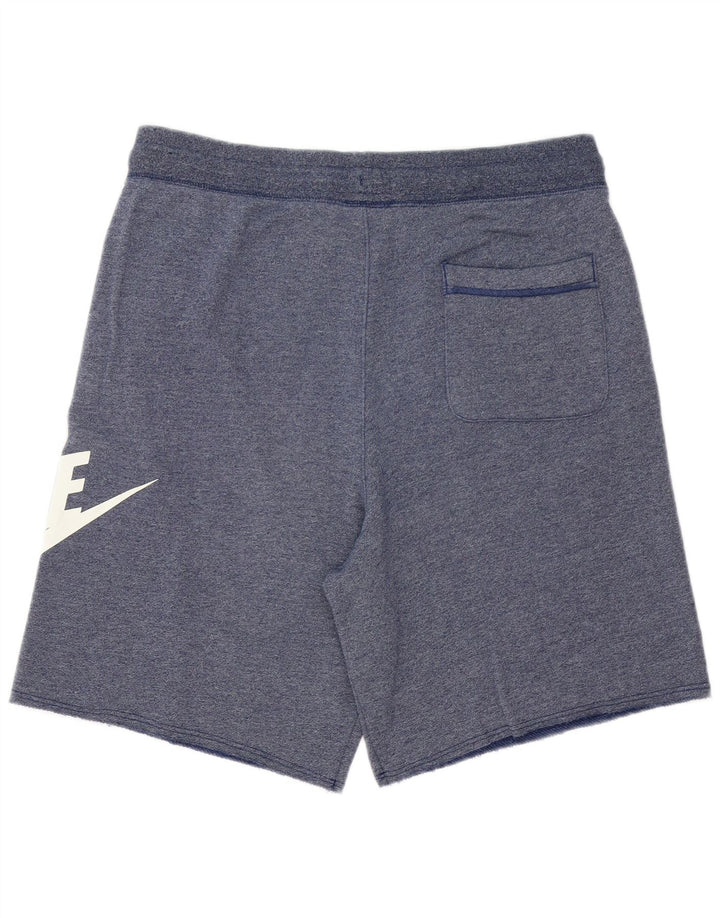Pantaloncini sportivi con grafica NIKE da uomo, grandi, in cotone blu navy