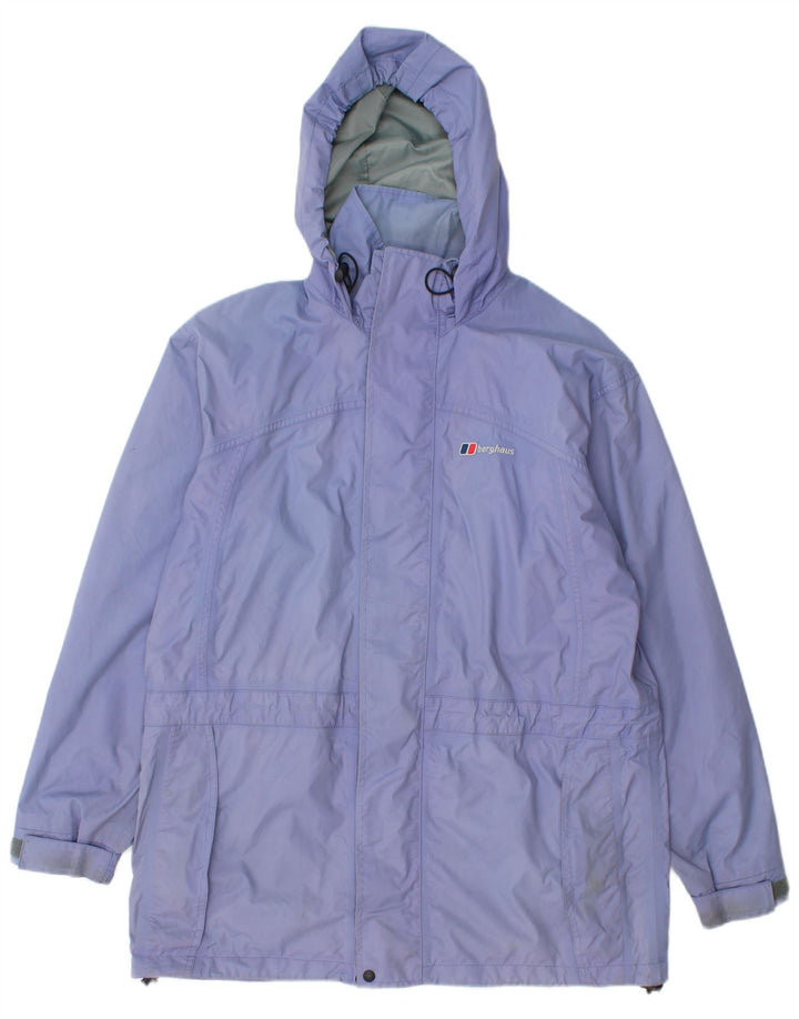 Giacca antipioggia oversize con cappuccio da donna Berghaus UK 12 nylon viola medio