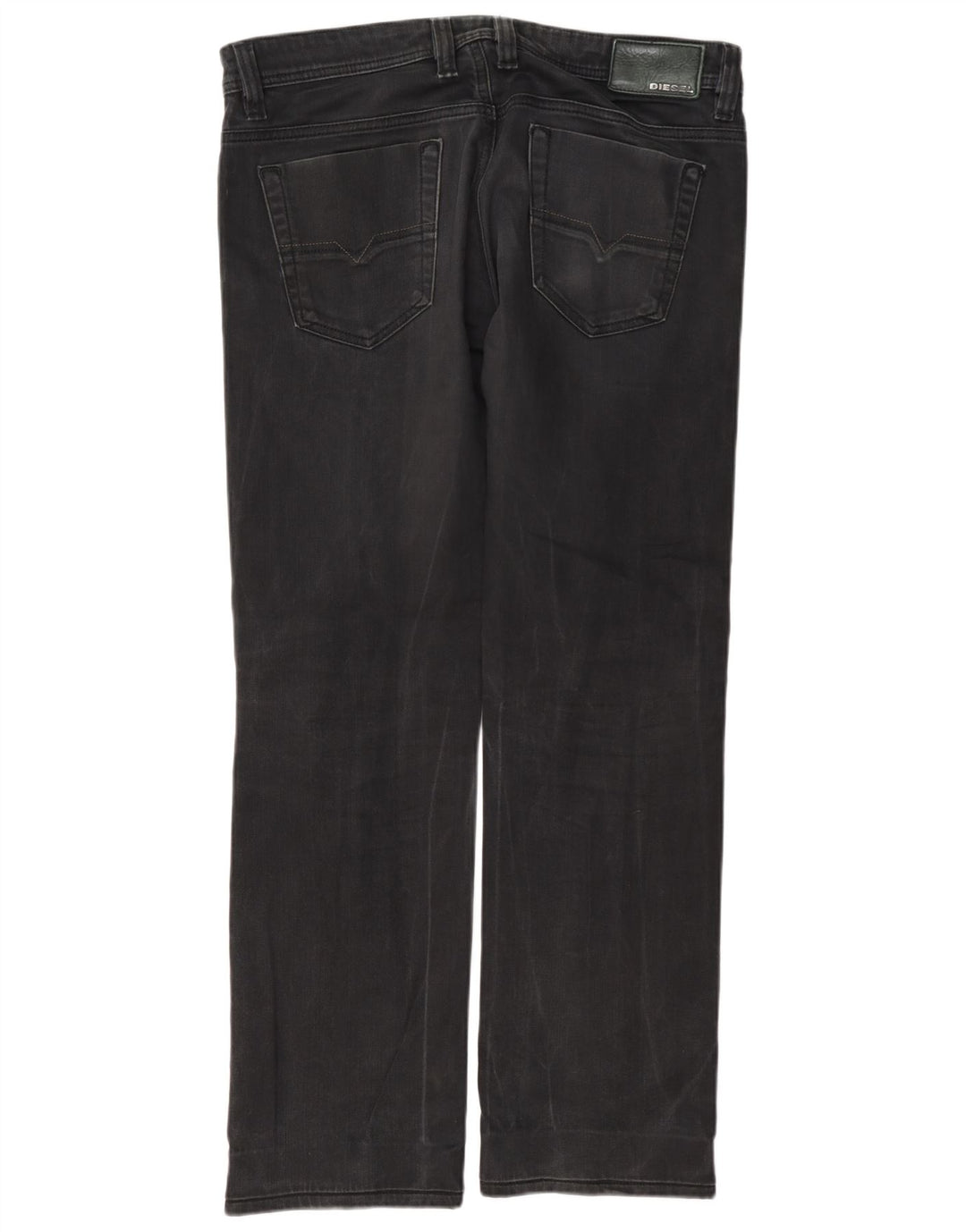 Diesel Jeans dritti Viking da uomo W33 L32 in cotone grigio