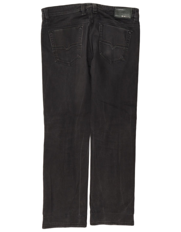 Diesel Jeans dritti Viking da uomo W33 L32 in cotone grigio