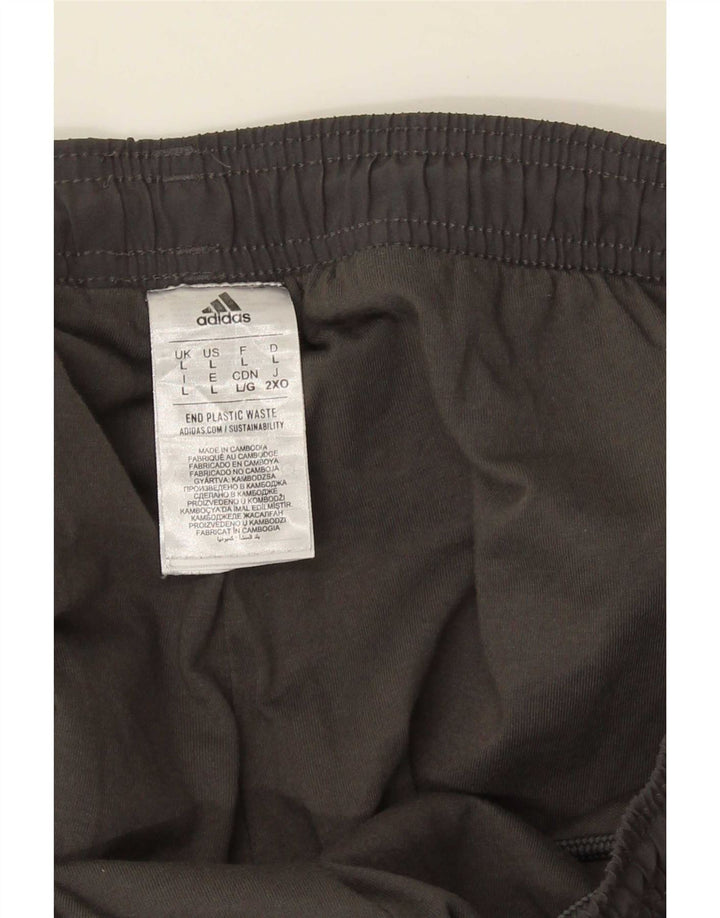 Pantaloni da tuta da uomo Adidas Joggers grandi in poliestere grigio