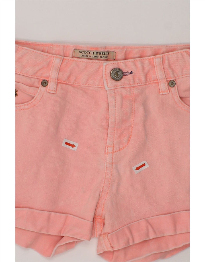 VINTAGE Girls Denim Shorts 7-8 Years W20 Pink Cotton | Vintage Vintage | Thrift | Second-Hand Vintage | Used Clothing | Messina Hembry 