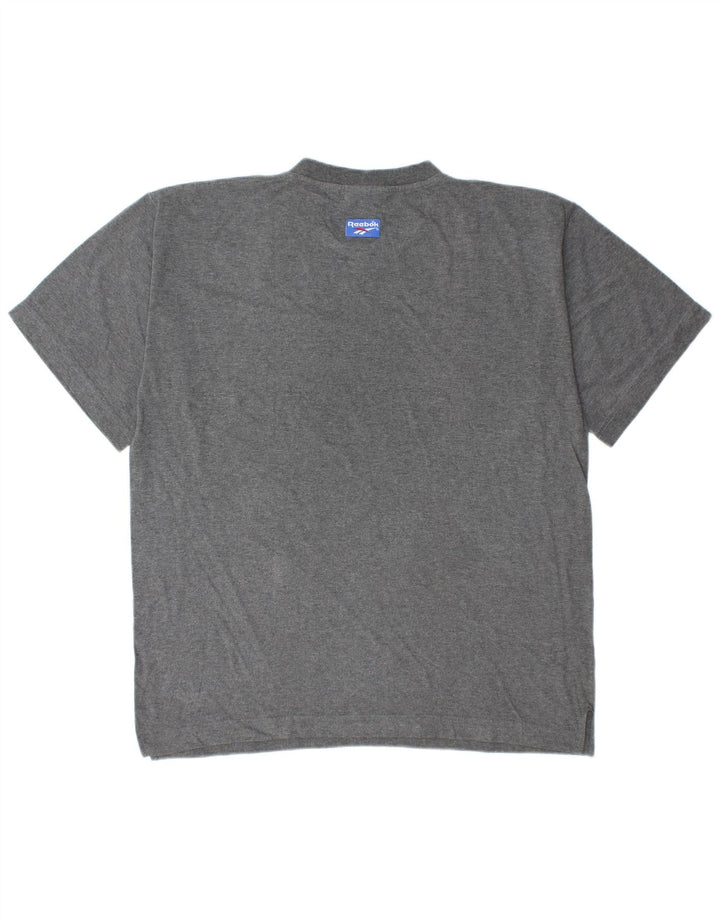 T-shirt da uomo REEBOK Top Large in cotone grigio