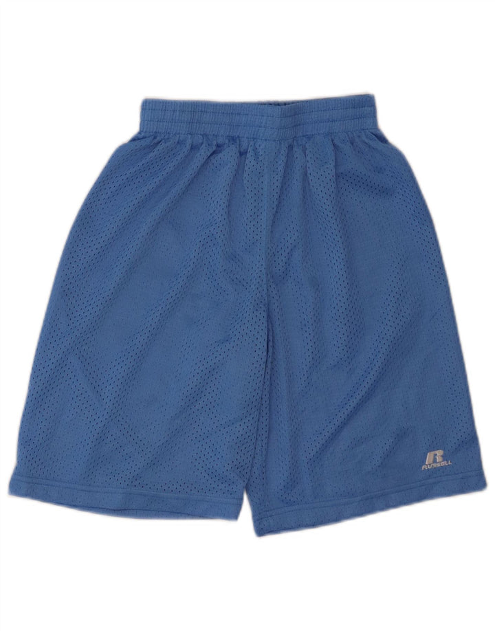 Pantaloncini sportivi da ragazzo Russell Athletic 10-11 anni in poliestere blu
