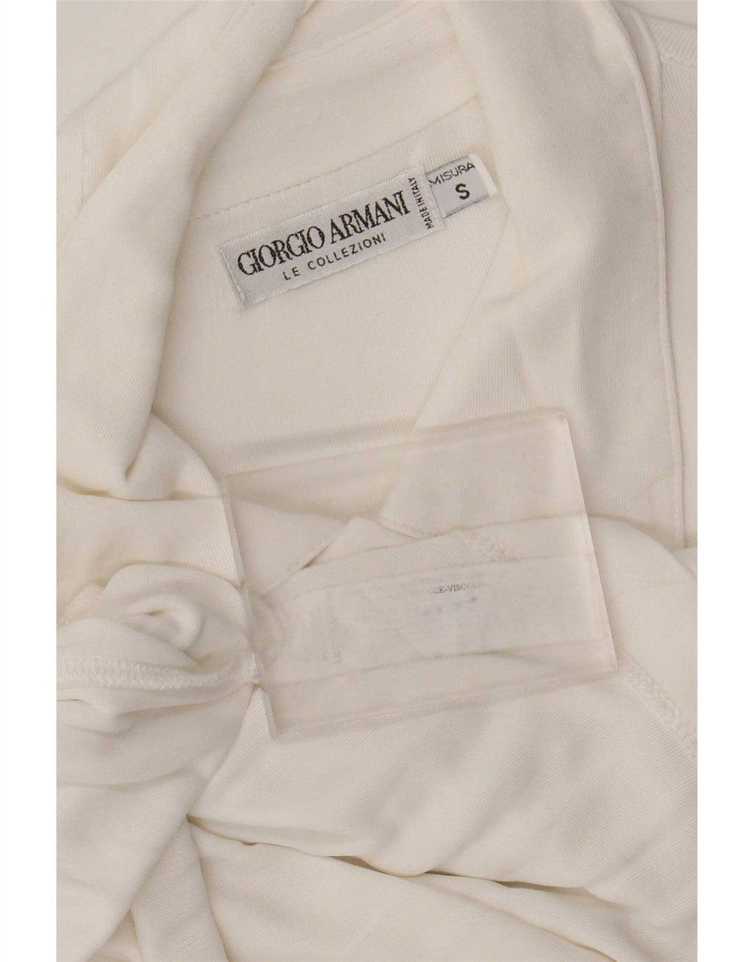 Camicia Giorgio Armani Uomo Small Bianca In Viscosa