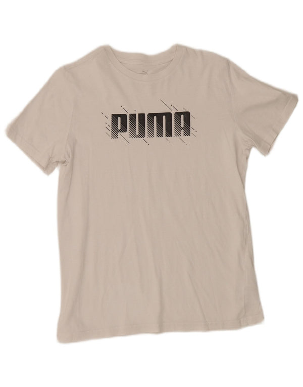 Maglietta grafica Puma da bambino 15-16 anni in cotone bianco