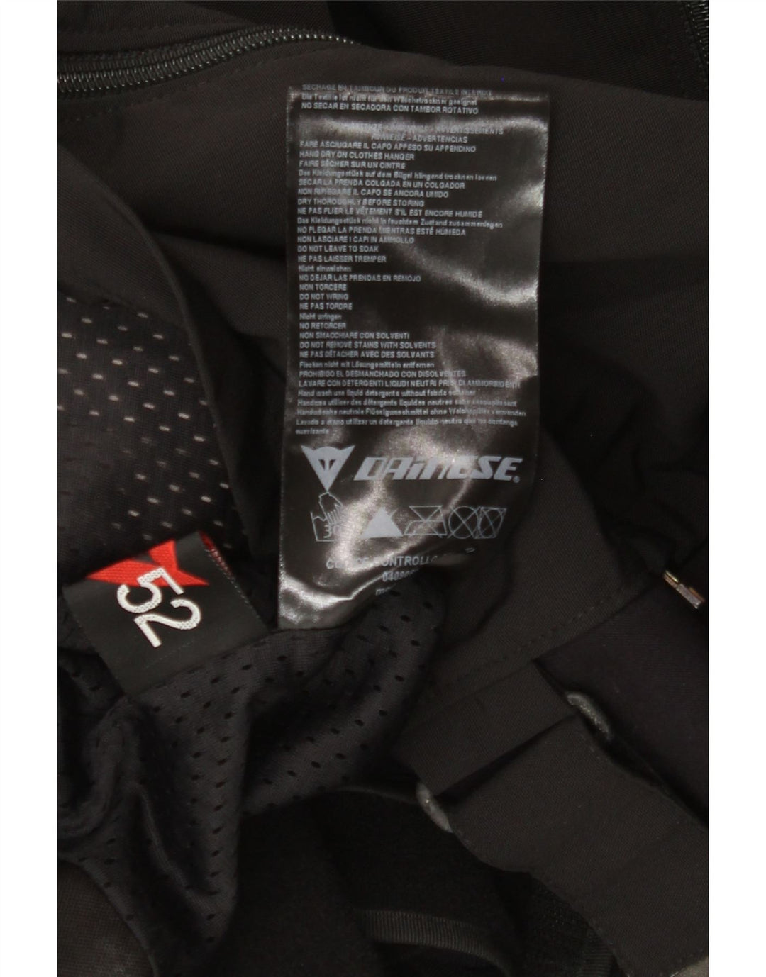 Giacca da corsa da uomo Dainese taglia 52 media nera in nylon color block