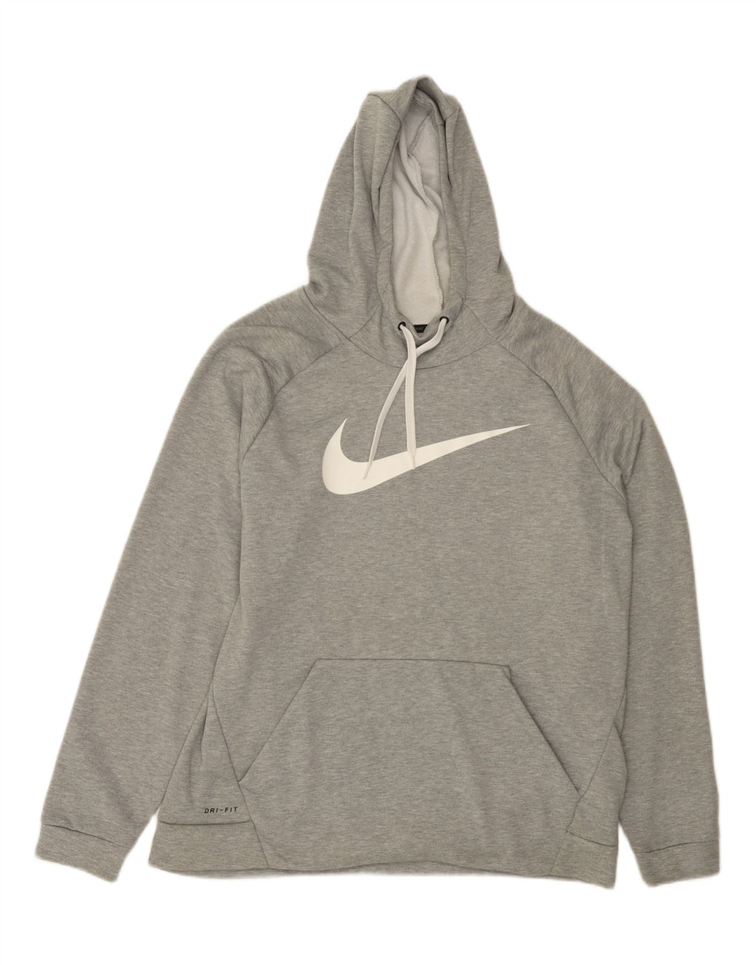 Felpa con cappuccio grafica Nike da uomo XL in poliestere chiazzato grigio