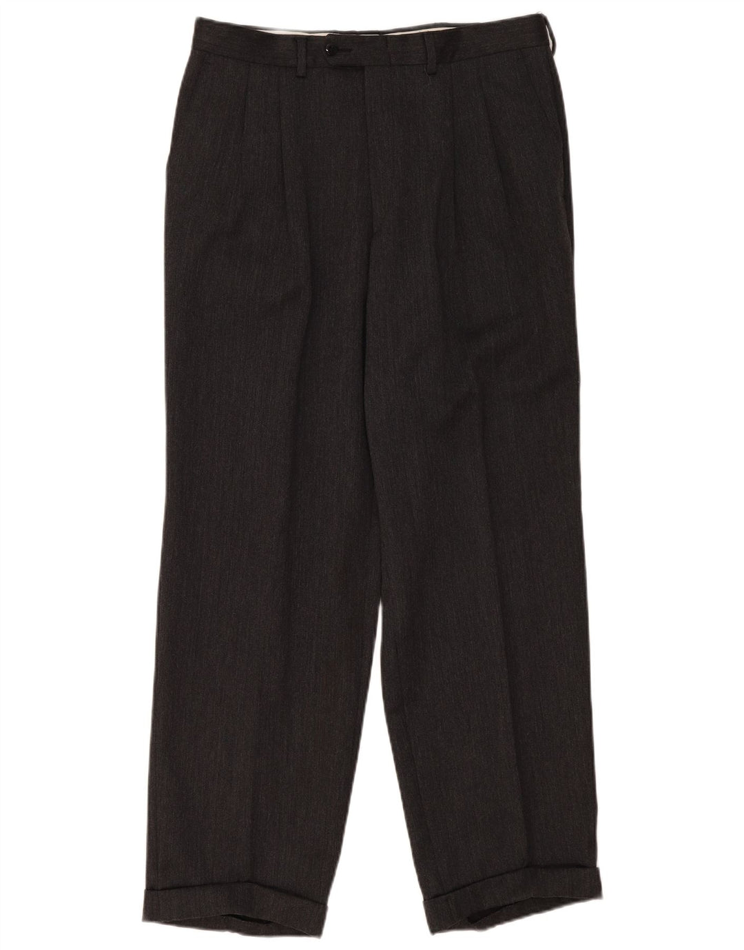 Pantaloni da abito da uomo con pegging Cacharel IT 50 Large W34 L31 Grigio