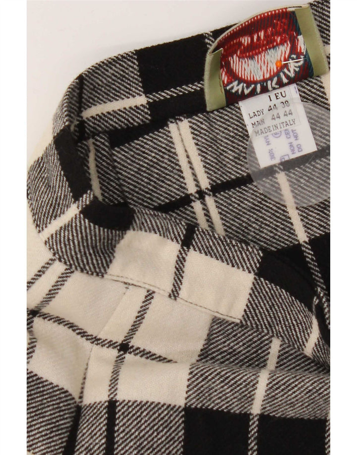 Gonna a portafoglio da donna Silvy IT 44 Media W26 Lana scozzese nera