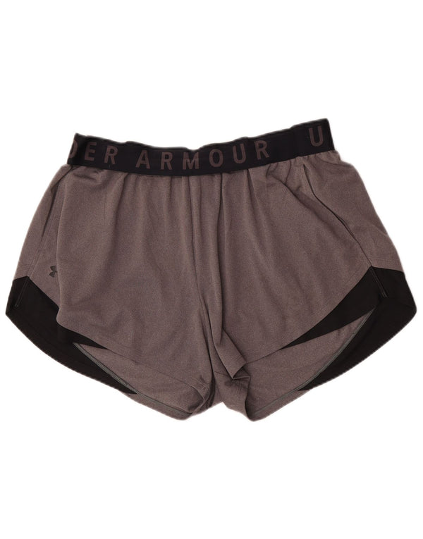 Pantaloncini sportivi Under Armour da donna Heat Gear UK 18 XL Grigio Colourblock