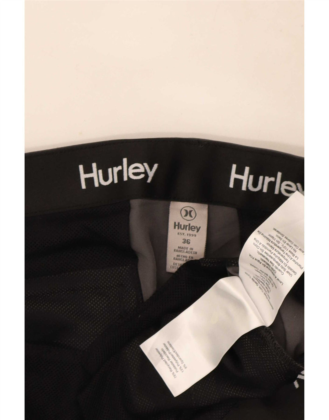 Pantaloncini chino da uomo Hurley W36 Large grigi in poliacrilico
