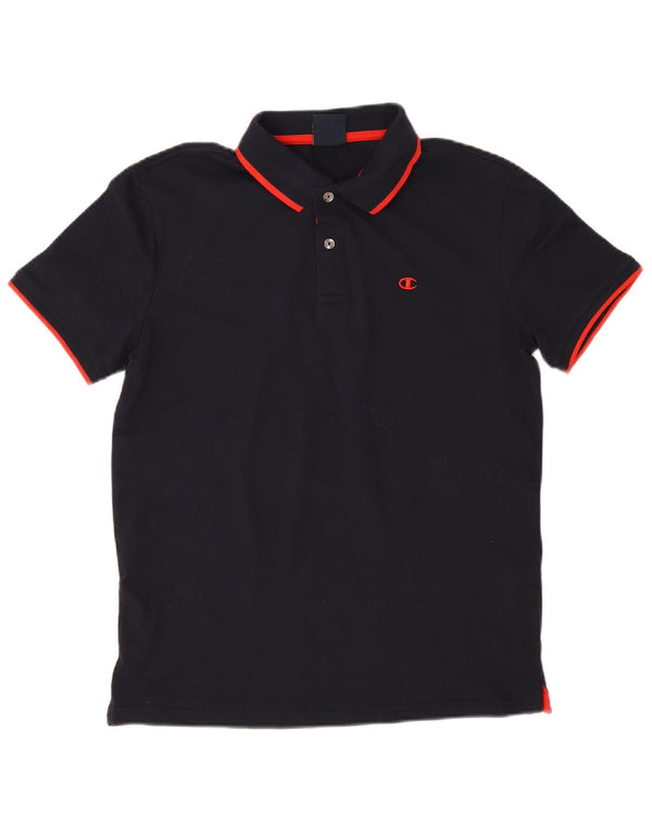Polo da uomo Champion in cotone blu navy medio