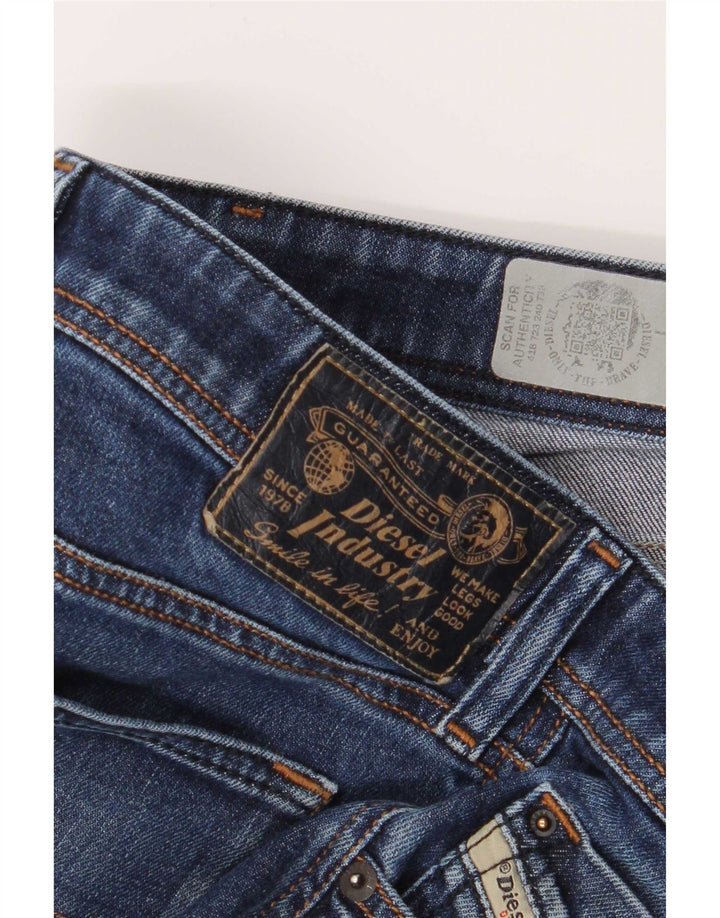 Jeans dritti regolari Waykee da uomo Diesel W34 L28 cotone blu