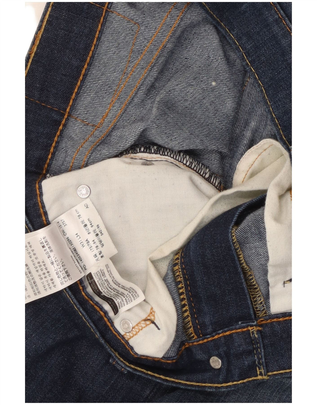 Levi's Donna 513 Jeans dritti W31 L34 Cotone blu