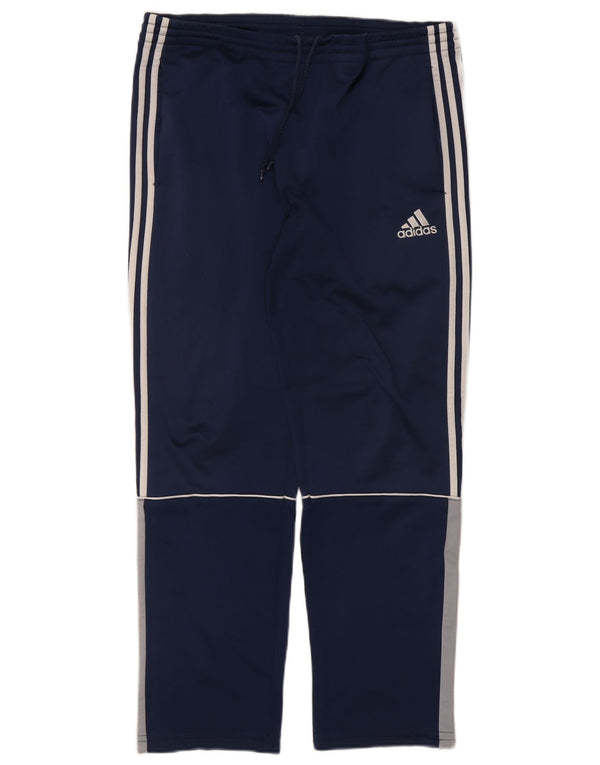Pantaloni da tuta da uomo Adidas UK 36/38 Small Blu Navy Colourblock