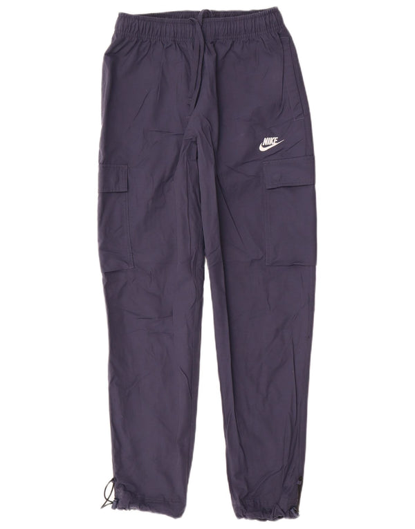 Pantaloni cargo dritti da uomo Nike XS W27 L28 cotone blu navy