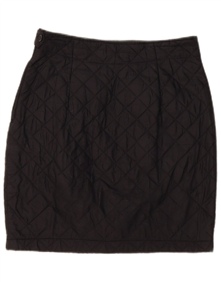 Minigonna trapuntata donna Benetton IT 44 Medium W30 Nero Poliammide