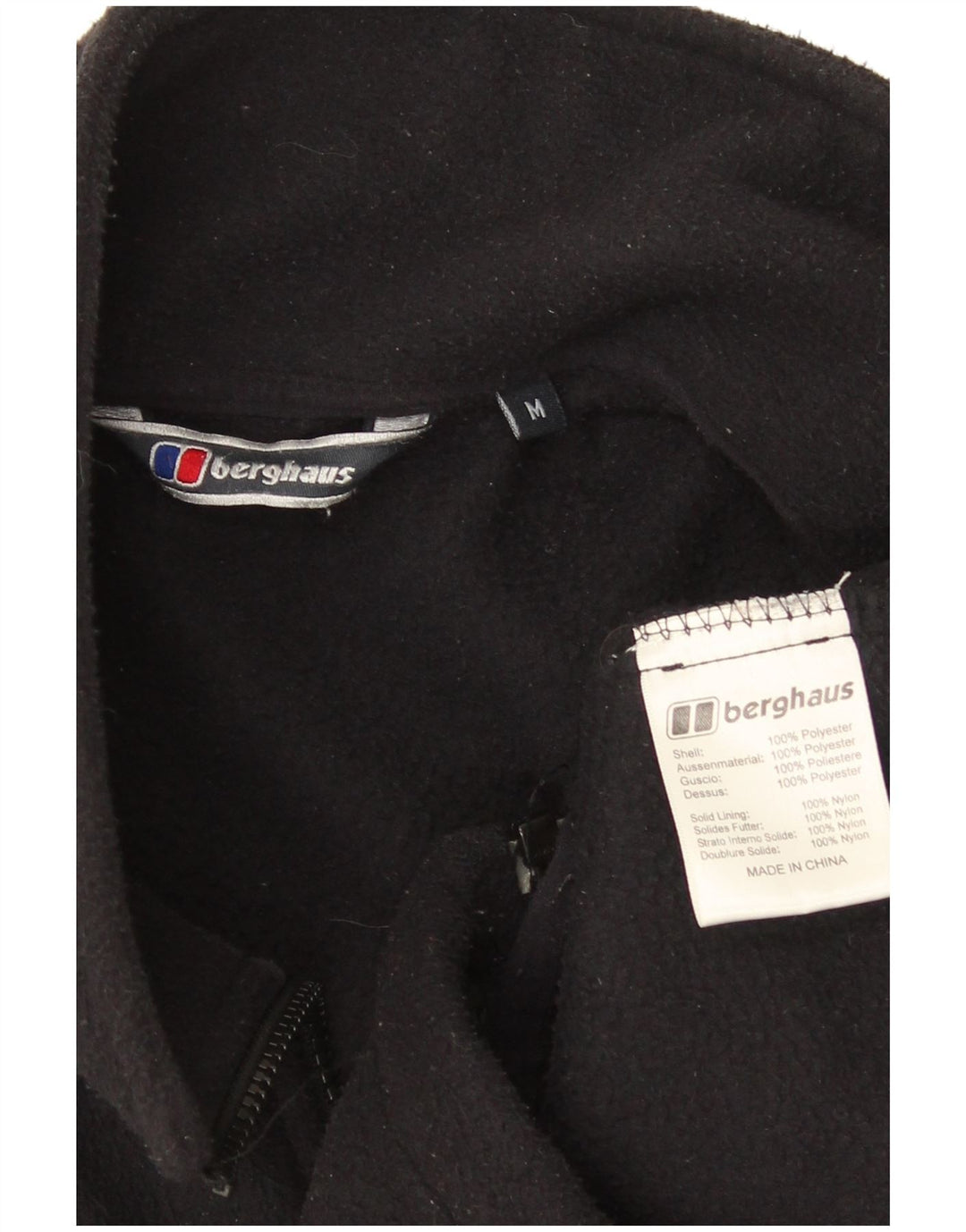 Giacca in pile foderata da uomo Berghaus UK 38 poliestere nero medio