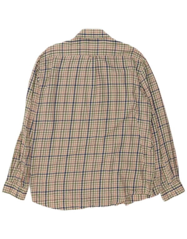 BARBOUR Mens Regular Fit Flannel Shirt 2XL Green Check Cotton