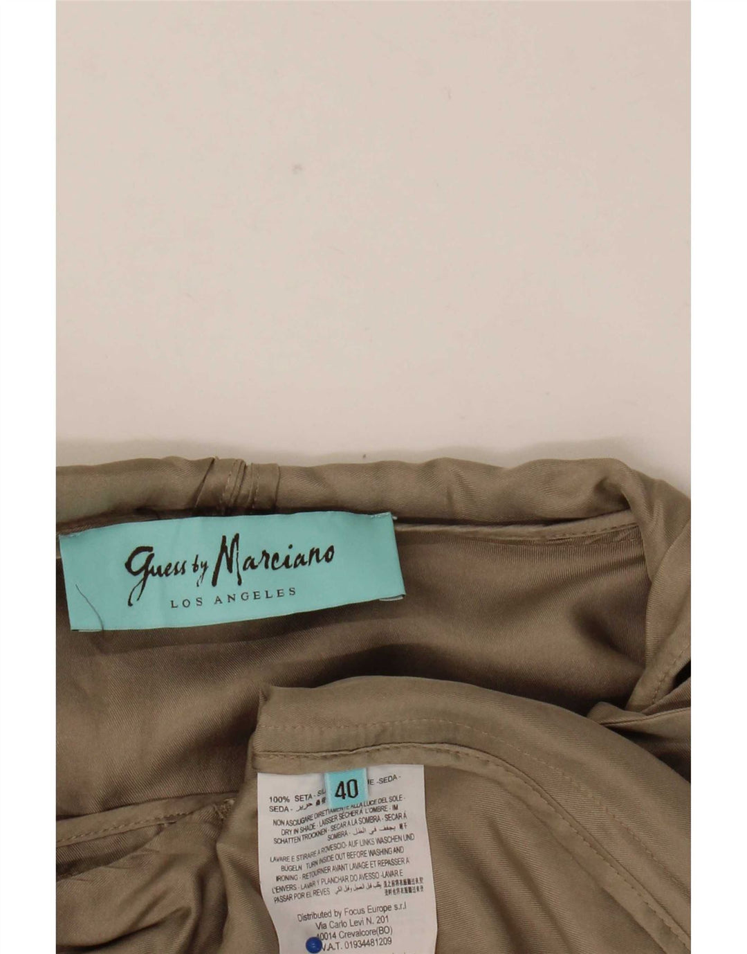 Guess By Marciano Giacca da donna con cappuccio IT 40 Small Beige Seta