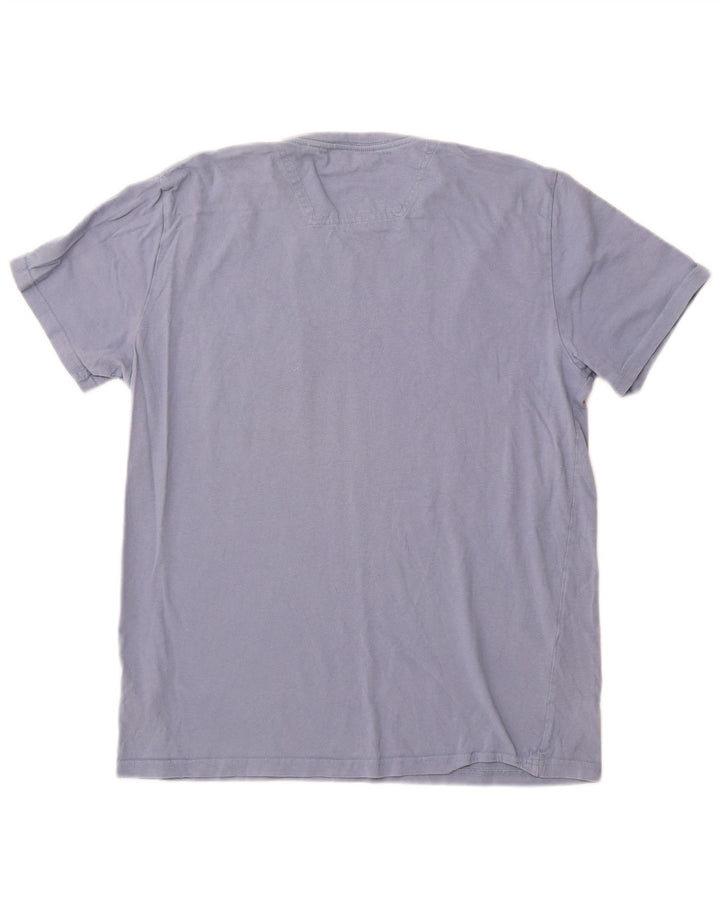 JOULES T-shirt da uomo Top in cotone blu medio