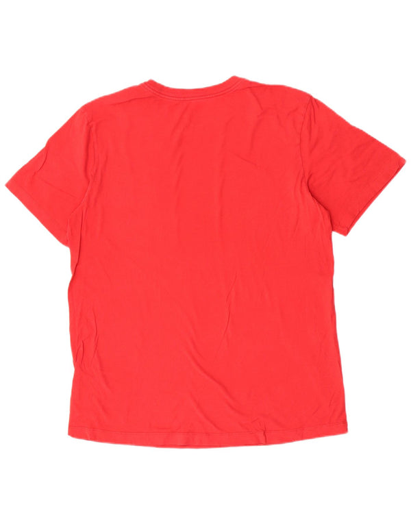 T-shirt grafica da uomo Nike Top in cotone rosso medio