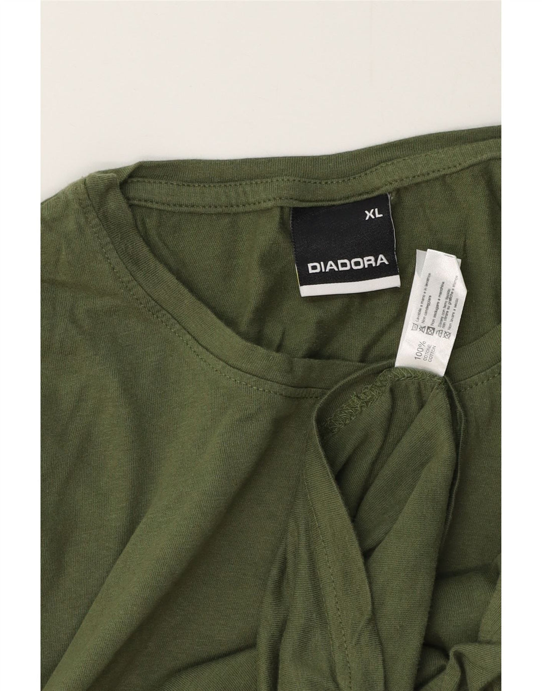 T-shirt Diadora Uomo Top XL Verde Cotone