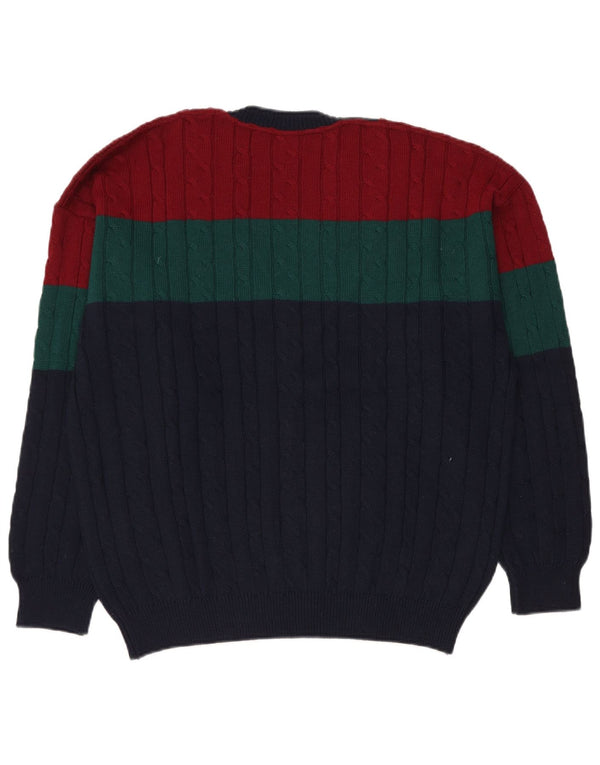 IL GRANCHIO Maglione da uomo con scollo a V XL multicolore Colourblock
