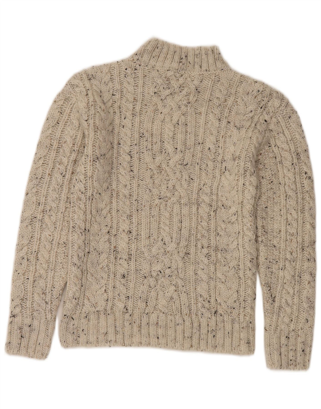 Maglione maglione a collo alto da donna Marks & Spencer UK 8 piccolo bianco sporco