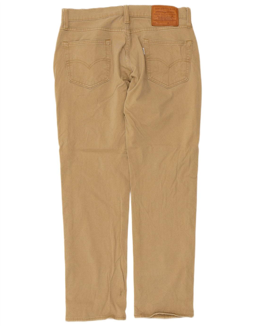 Levi's Uomo 511 Pantaloni Casual Slim W30 L30 Cotone Beige