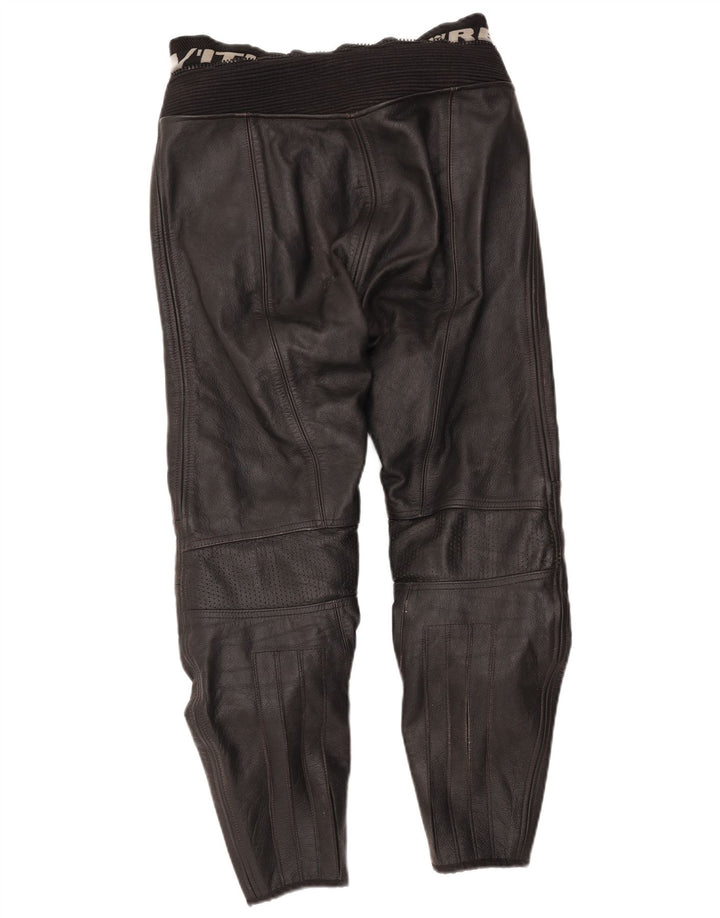 Pantaloni da motociclista in pelle da uomo Rev'it IT 48 Medium W30 L29 Pelle nera
