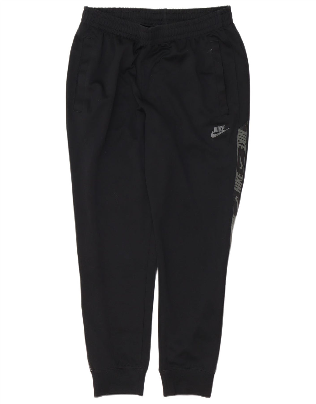 Pantaloni da tuta con grafica Nike da uomo, pantaloni da jogging, poliestere nero medio