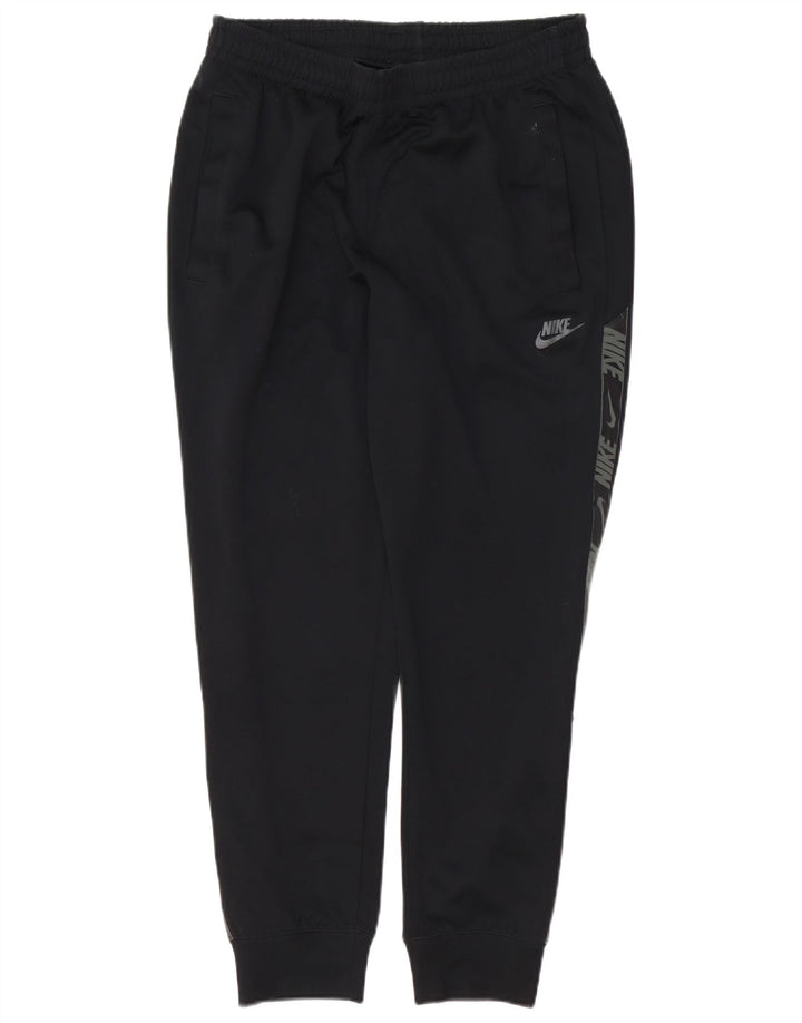 Pantaloni da tuta con grafica Nike da uomo, pantaloni da jogging, poliestere nero medio