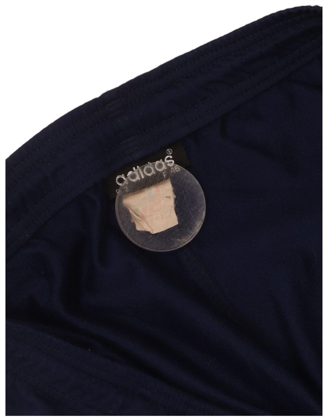 Pantaloncini sportivi grafici da uomo Adidas Large in poliestere color block blu navy