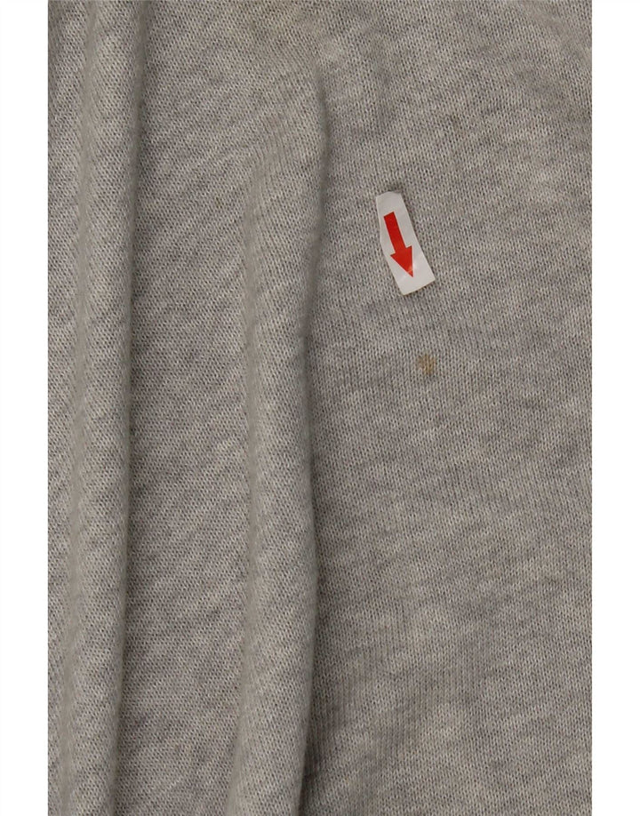 Maglione maglione con scollo a barca da donna White Stuff UK 12 Blocco colore grigio medio