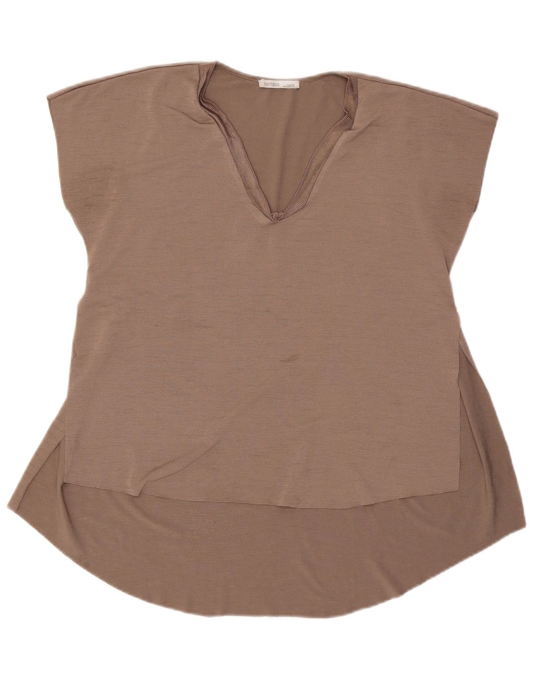 Top Camicetta Da Donna ZARA UK 14 Grigio Medio