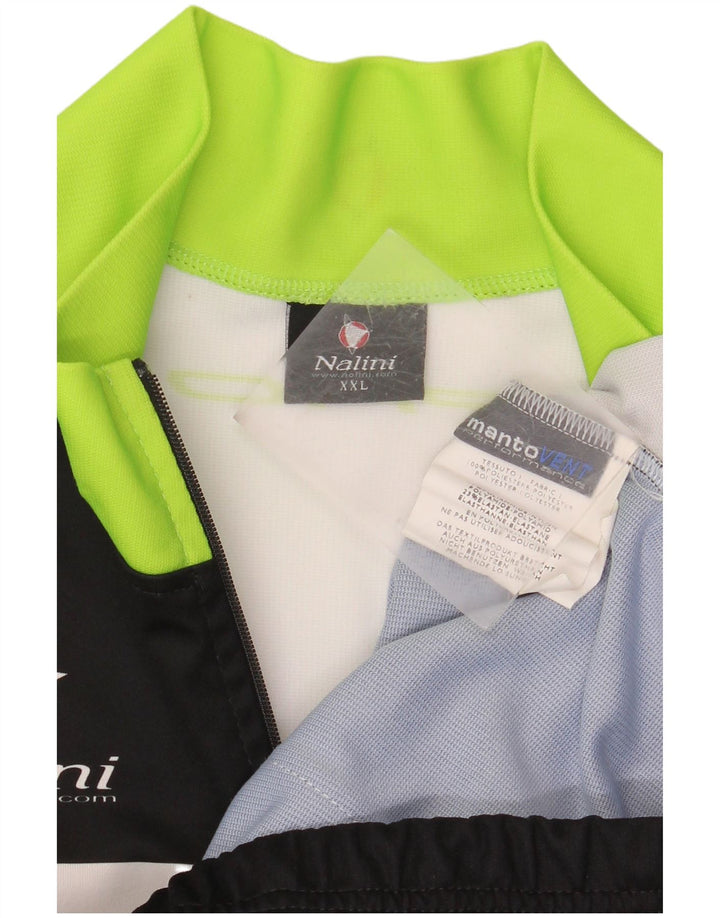 Giacca da tuta grafica da uomo NALINI 2XL poliestere color block nero