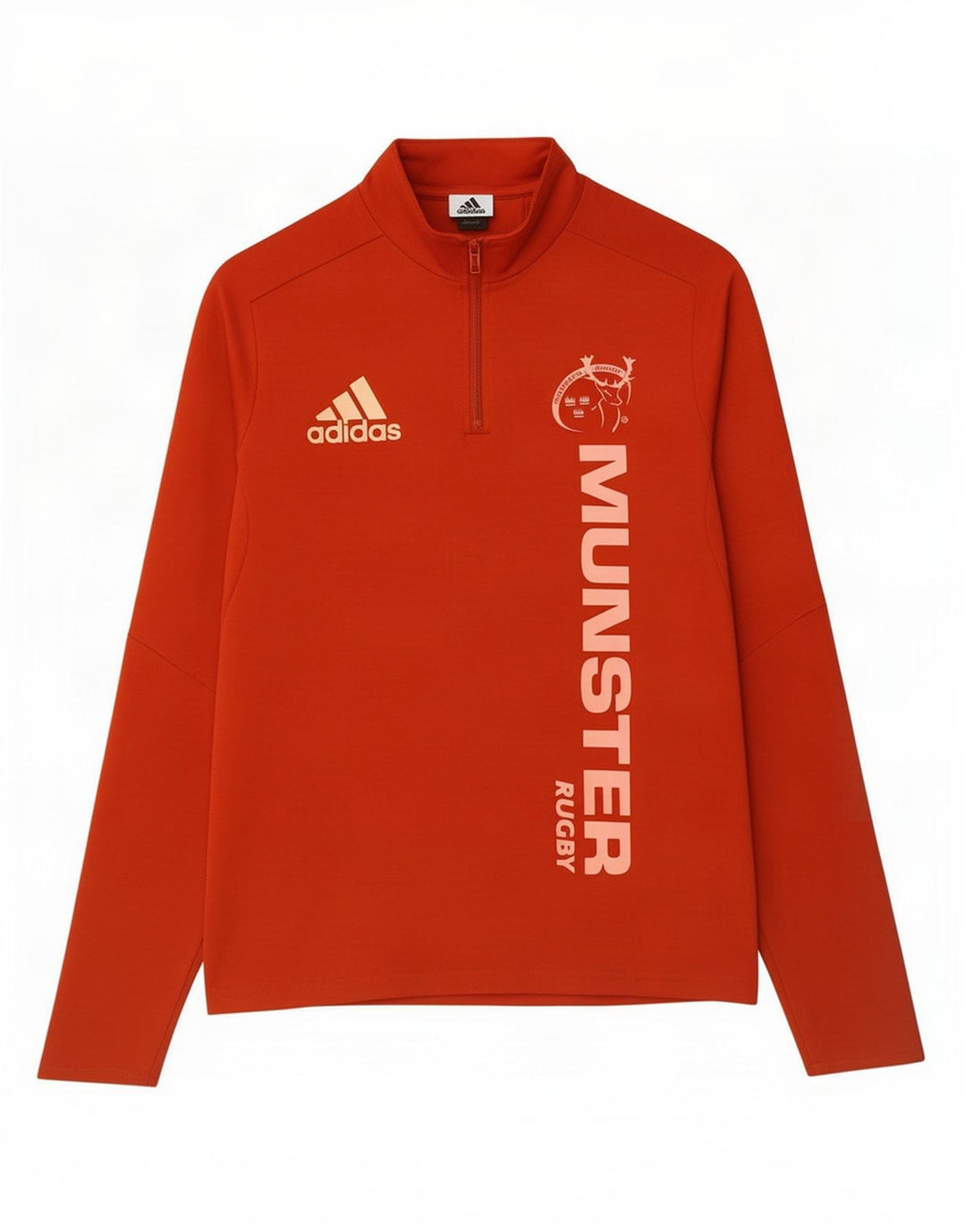 Top della tuta da ginnastica Adidas Munster Rugby Graphic Pullover da ragazzo 13-14 anni Rossa