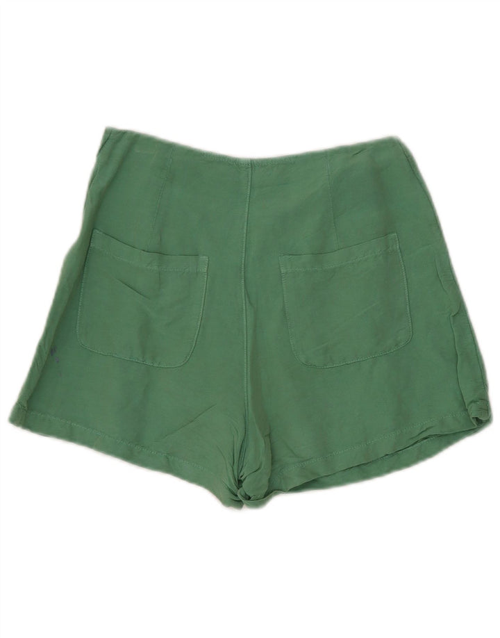 Pantaloncini casual da donna Zara piccoli W26 lino verde
