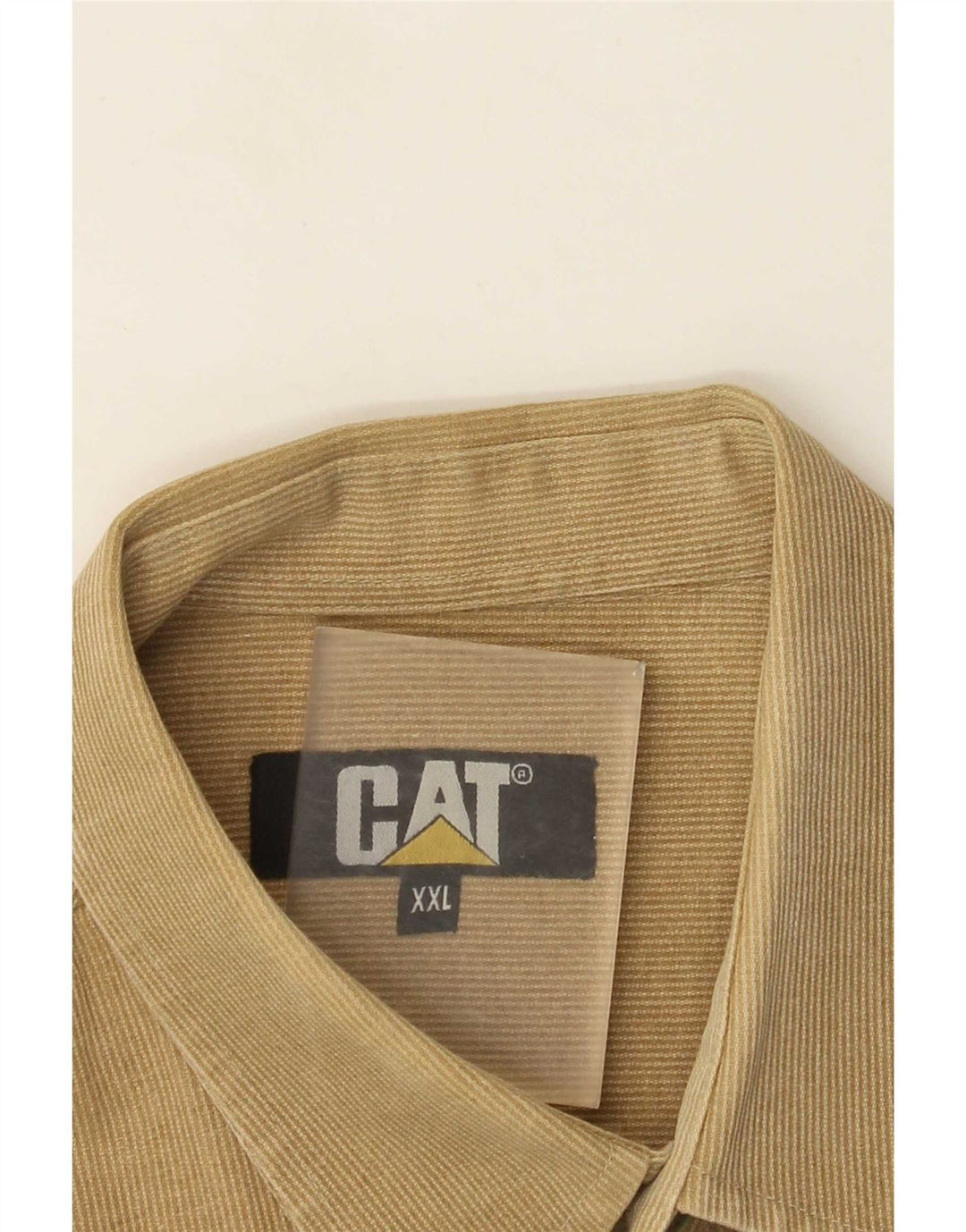 Camicia da uomo CAT 2XL Gessato beige
