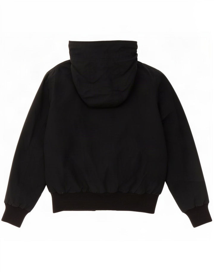 Giacca imbottita con cappuccio da bambino Woolrich 9-10 anni in cotone nero