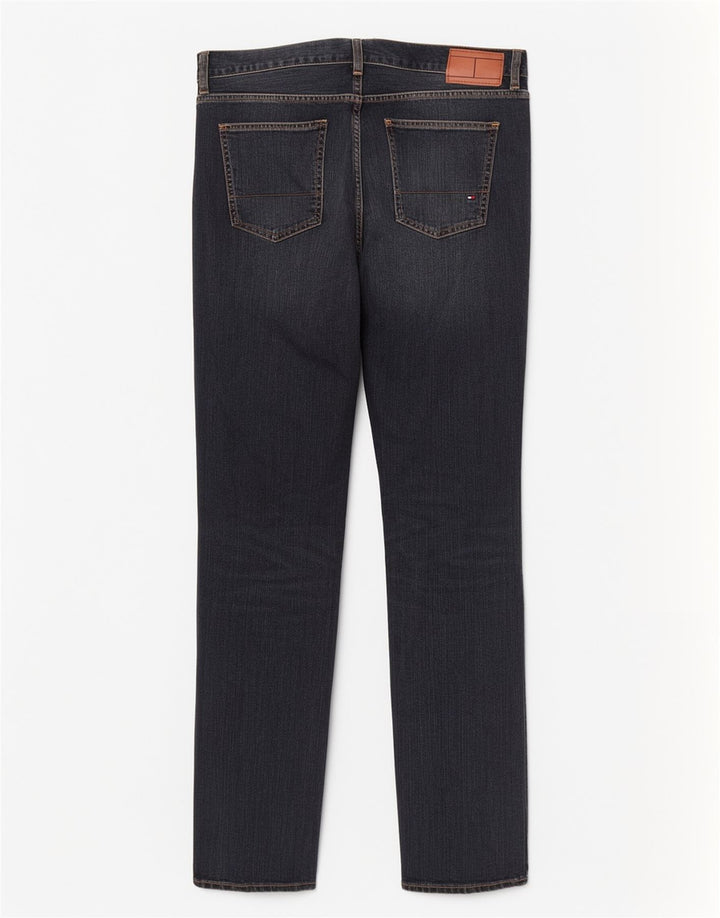 Jeans dritti da donna Tommy Hilfiger W31 L32 cotone blu