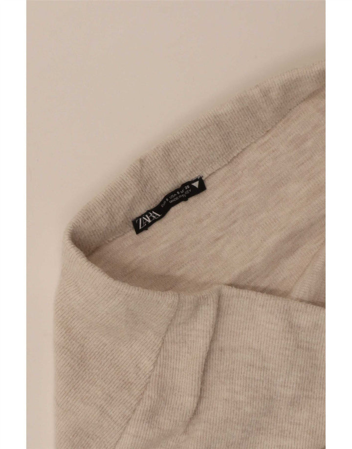 Gonna midi Zara da donna piccola W26 Beige
