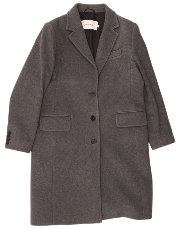 Cappotto da donna Calvin Klein IT 42 Lana vergine grigio medio