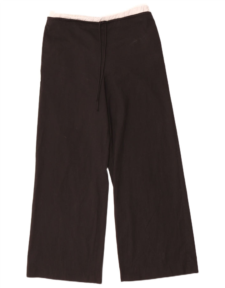 Pantaloni a gamba larga da donna Zara piccoli W26 L30 poliestere nero