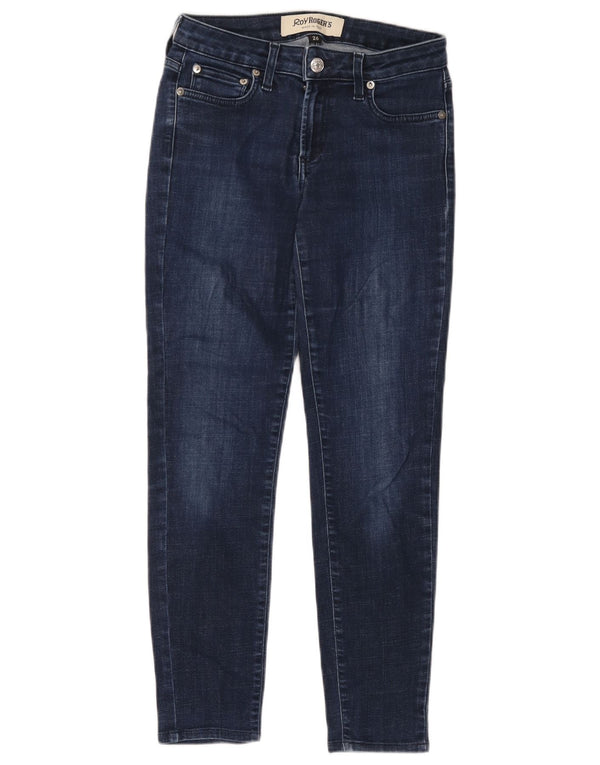Jeans skinny da donna Roy Rogers W26 L26 Blu navy