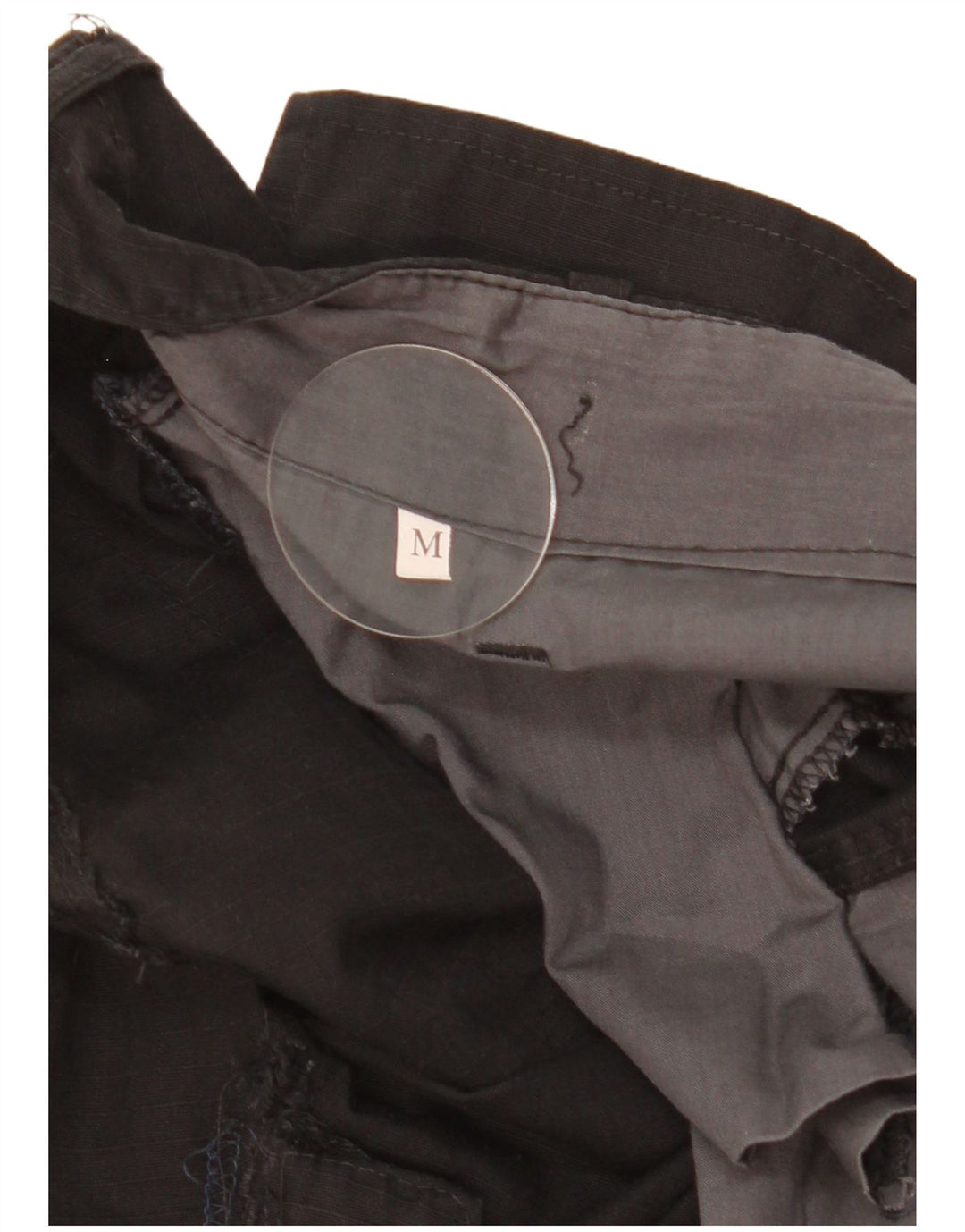 Pantaloni cargo dritti da uomo vintage medi W36 L30 neri