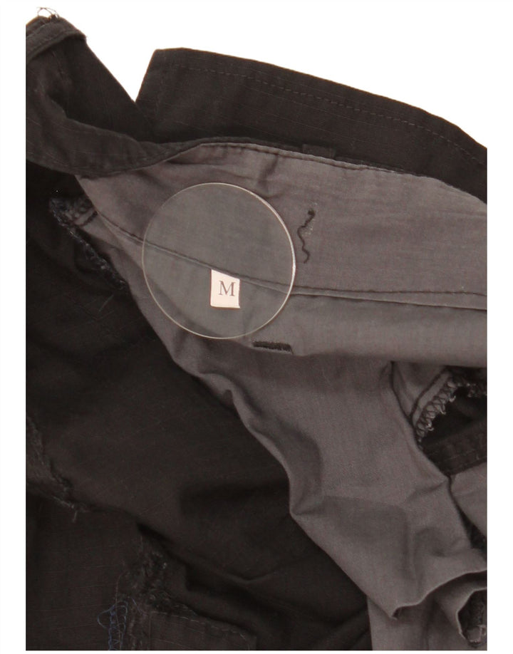 Pantaloni cargo dritti da uomo vintage medi W36 L30 neri